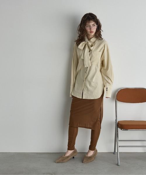 イオーヌ3　ユズサマ セール】ビッグボウタイシャツ（シャツ/ブラウス）｜THE YOn