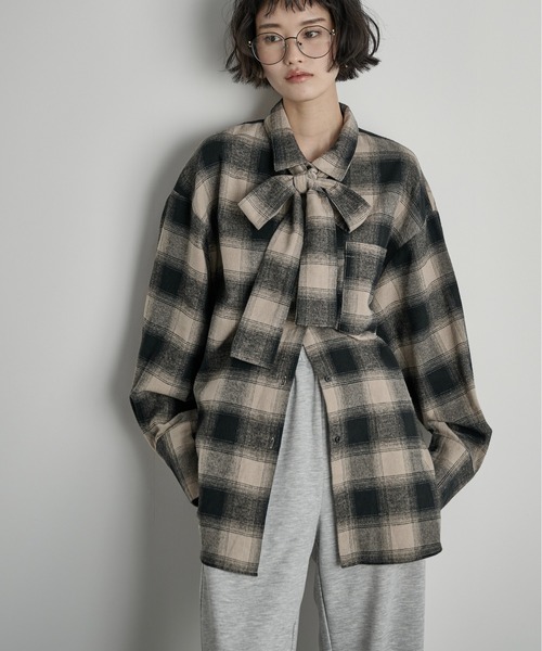 イオーヌ3　ユズサマ セール】ビッグボウタイシャツ（シャツ/ブラウス）｜THE YOn