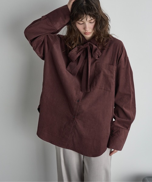 ビッグボウタイシャツ（シャツ/ブラウス）｜THE YOn（ザヨン）の