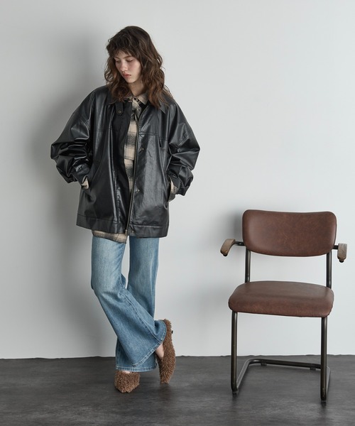 THE YOn（ザヨン）の「ビッグボウタイシャツ（シャツ/ブラウス・レディース・チェック/ボルドー/クリーム・FREE）」の10枚目の写真