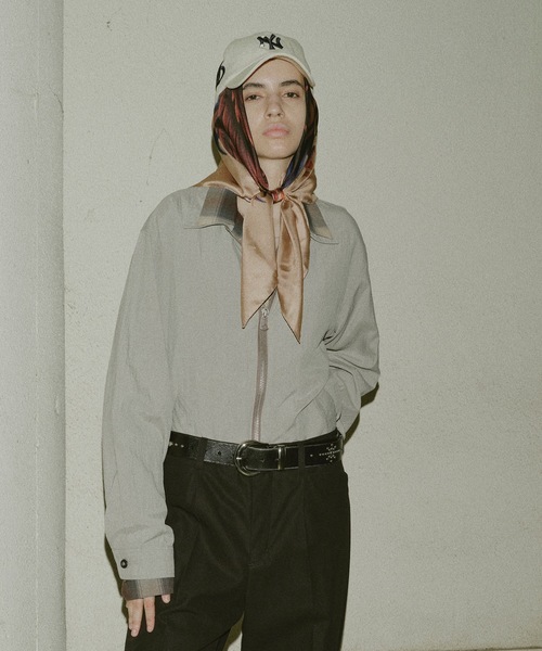 JIEDA(ジエダ)の「ZIP SHIRT(シャツ/ブラウス・メンズ・ダークグレー/オリーブ系・1/2)」の2枚目の写真