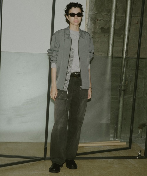 JIEDA(ジエダ)の「ZIP SHIRT(シャツ/ブラウス・メンズ・ダークグレー/オリーブ系・1/2)」の3枚目の写真