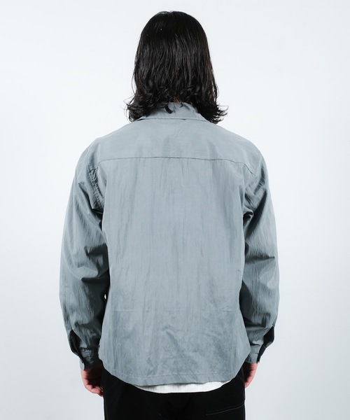 JIEDA(ジエダ)の「ZIP SHIRT(シャツ/ブラウス・メンズ・ダークグレー/オリーブ系・1/2)」の6枚目の写真