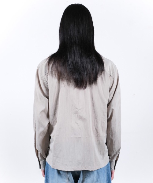 JIEDA(ジエダ)の「ZIP SHIRT(シャツ/ブラウス・メンズ・ダークグレー/オリーブ系・1/2)」の10枚目の写真