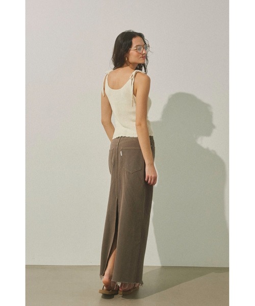 Low Rise Denim Long Skirt/ロングデニムスカート（デニム