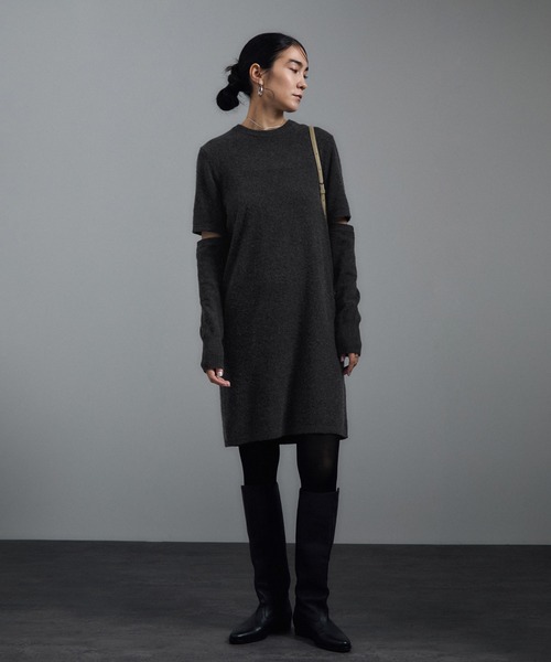 セール】カシミヤニットミニワンピース（ワンピース）｜SALON adam et  