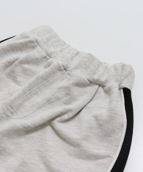 JAM & LINK（ジャムアンドリンク）の「サイド切り替え 裏毛ラインパンツ（スウェットパンツ・キッズ・ブラック/ネイビー/オートミール/サックスブルー・160/150/140/130/120/110/100）」の16枚目の写真