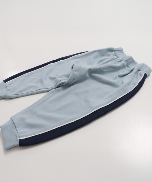 JAM & LINK（ジャムアンドリンク）の「サイド切り替え 裏毛ラインパンツ（スウェットパンツ・キッズ・ブラック/ネイビー/オートミール/サックスブルー・160/150/140/130/120/110/100）」の10枚目の写真