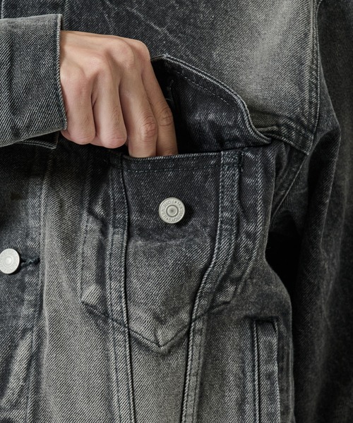 MASU（エムエーエスユー）の「【MASU】MB DENIM JACKET USED（デニムジャケット・メンズ・インディゴブルー/ブラック・44/46）」の13枚目の写真