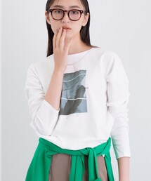 【UVケア】プリントフォトロングTシャツ