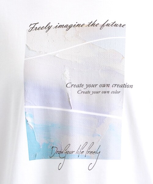 INDIVI(インディヴィ)の「【UVケア】プリントフォトロングTシャツ(Tシャツ/カットソー・レディース・チャコールグレー/ホワイト系6/ホワイト・38/34/15 /13/05/19)」の17枚目の写真