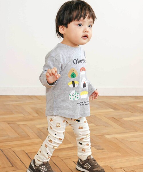 SLAP SLIP(スラップスリップ)の「【スララク/防汚加工/オーガニックコットン】わくわく男の子長袖Tシャツ(80~130cm)(Tシャツ/カットソー・キッズ・ホワイト/ベージュ/ネイビー/グレー/グリーン/ホワイト系その他/ブラック系その他/ブルー系その他2・80cm/90cm/110cm/100cm/120cm/130cm)」の9枚目の写真