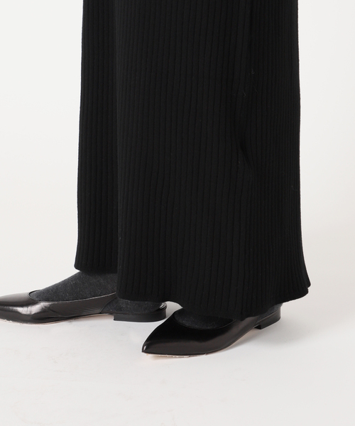 Spick & Span（スピックアンドスパン）の「《手洗い可 / 追加》ヘンリーネックリブニットワンピース（ワンピース・レディース・チャコールグレー/ブラック・FREE）」の12枚目の写真