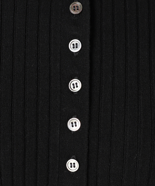 Spick & Span（スピックアンドスパン）の「《手洗い可 / 追加》ヘンリーネックリブニットワンピース（ワンピース・レディース・チャコールグレー/ブラック・FREE）」の14枚目の写真