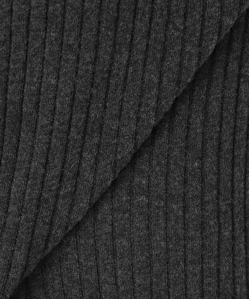 Spick & Span（スピックアンドスパン）の「《手洗い可 / 追加》ヘンリーネックリブニットワンピース（ワンピース・レディース・チャコールグレー/ブラック・FREE）」の18枚目の写真