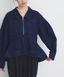Narcissus（ナルシス）の「【SINN】ペプラムデニムジップジャケット（デニムジャケット）」