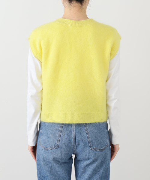 FRAMeWORK（フレームワーク）の「enrica/エンリカ カシミヤシャギーベスト（ベスト・レディース・イエロー/ライトグレー・FREE）」の15枚目の写真