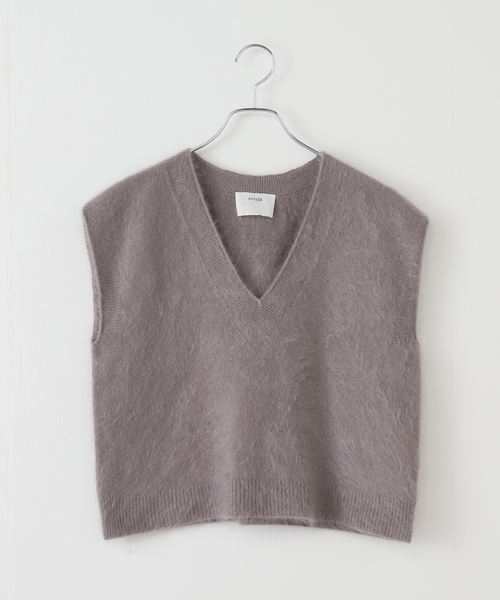 FRAMeWORK（フレームワーク）の「enrica/エンリカ カシミヤシャギーベスト（ベスト・レディース・イエロー/ライトグレー・FREE）」の22枚目の写真