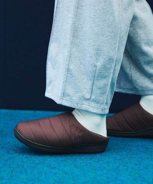 SUBU（スブ）の「SUBU/スブ SUBU Permanent Collection 2025 ORIGINALS F-LINE パーマネント ウィンター サンダル モックシューズ（サンダル・メンズ・ブラウン/ブラック/ブルーグリーン/アニマル/カーキ/チェック/ベージュ/シルバー/グレー・3/2/1/0）」の3枚目の写真