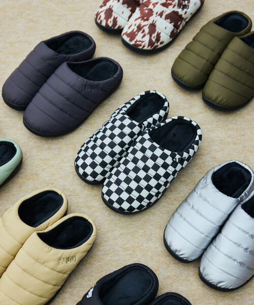 SUBU（スブ）の「SUBU/スブ SUBU Permanent Collection 2025 ORIGINALS F-LINE パーマネント ウィンター サンダル モックシューズ（サンダル・メンズ・ブラウン/ブラック/ブルーグリーン/アニマル/カーキ/チェック/ベージュ/シルバー/グレー・3/2/1/0）」の9枚目の写真