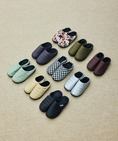 SUBU（スブ）の「SUBU/スブ SUBU Permanent Collection 2025 ORIGINALS F-LINE パーマネント ウィンター サンダル モックシューズ（サンダル・メンズ・ブラウン/ブラック/ブルーグリーン/アニマル/カーキ/チェック/ベージュ/シルバー/グレー・3/2/1/0）」の13枚目の写真