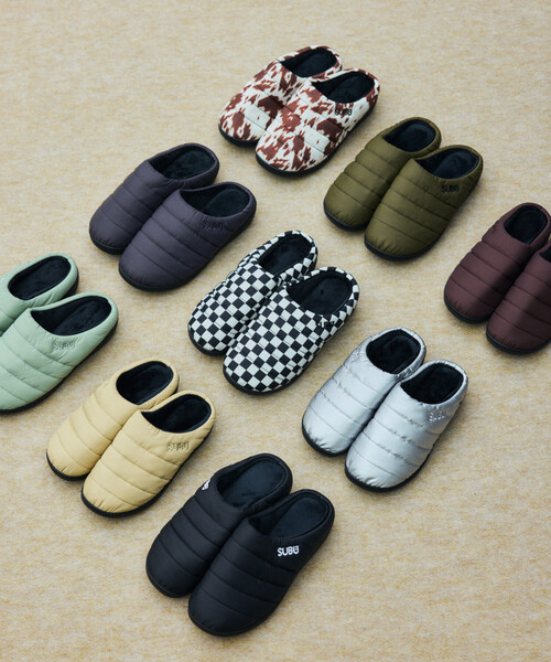 SUBU（スブ）の「SUBU/スブ SUBU Permanent Collection 2025 ORIGINALS F-LINE パーマネント ウィンター サンダル モックシューズ（サンダル・メンズ・ブラウン/ブラック/ブルーグリーン/アニマル/カーキ/チェック/ベージュ/シルバー/グレー・3/2/1/0）」の14枚目の写真