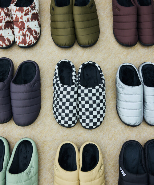 SUBU（スブ）の「SUBU/スブ SUBU Permanent Collection 2025 ORIGINALS F-LINE パーマネント ウィンター サンダル モックシューズ（サンダル・メンズ・ブラウン/ブラック/ブルーグリーン/アニマル/カーキ/チェック/ベージュ/シルバー/グレー・3/2/1/0）」の17枚目の写真