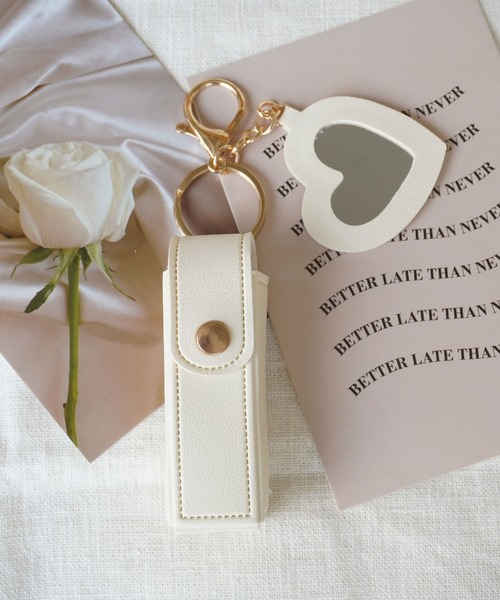 セール】【 ammy. / エイミードット 】 ハートチャームミラー付き