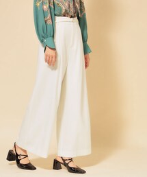 Sunauna（スーナウーナ）の「【COLLECTION LINE】ベルト付ガウチョパンツ（その他パンツ）」