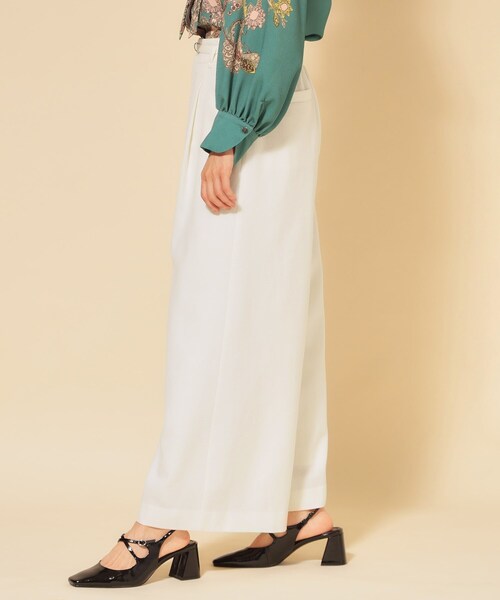 Sunauna(スーナウーナ)の「【COLLECTION LINE】ベルト付ガウチョパンツ(その他パンツ・レディース・ブラック/ダークウッド/オフホワイト・40/38/36)」の14枚目の写真