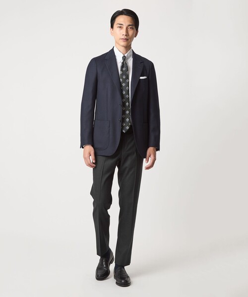 green label relaxing（グリーンレーベルリラクシング）の「TW サキソニー アジャスター スリム スラックス -ウォッシャブル・ストレッチ-（スラックス・メンズ・ダークグリーン/ダークブラウン/グレー/ダークグレー・XS/S/M/L/XL）」の15枚目の写真