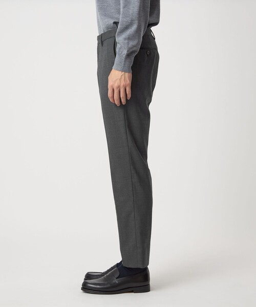 green label relaxing（グリーンレーベルリラクシング）の「TW サキソニー アジャスター スリム スラックス -ウォッシャブル・ストレッチ-（スラックス・メンズ・ダークグリーン/ダークブラウン/グレー/ダークグレー・XS/S/M/L/XL）」の9枚目の写真