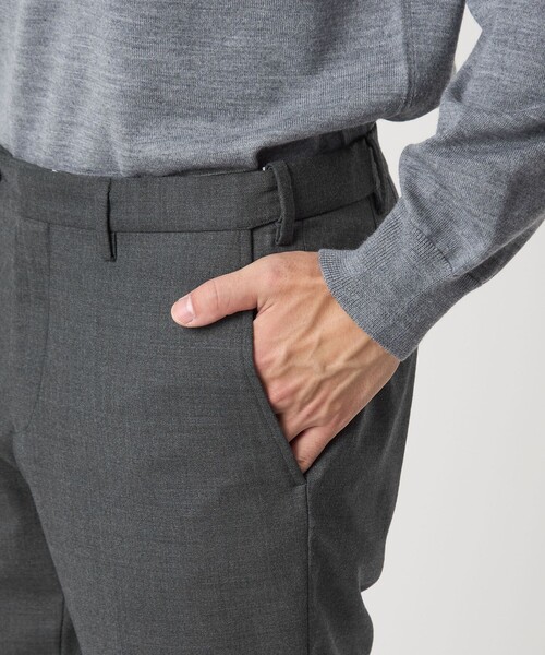 TW サキソニー アジャスター スリム スラックス -ウォッシャブル