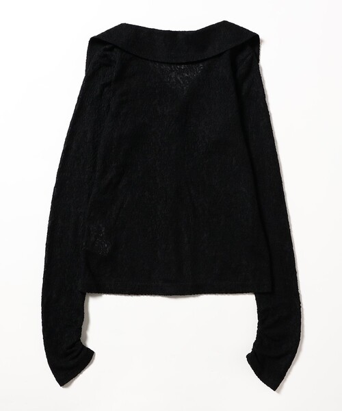 Ray BEAMS(レイビームス)の「RBS / カットレース ビッグカラー シャツ(シャツ/ブラウス・レディース・オフホワイト/ブラック・ONE SIZE)」の8枚目の写真