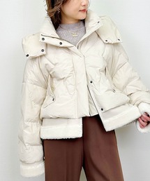 LUGIVA（ルギヴァ）の「ムートン切り替えダウンジャケット（ダウンジャケット/コート）」