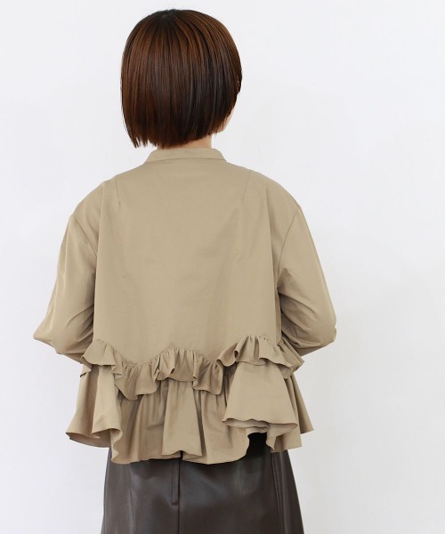 Marilyn Moon(マリリンムーン)の「spiral raffle blouse(シャツ/ブラウス・レディース・ブラック/ホワイト/キャメル・FREE)」の19枚目の写真