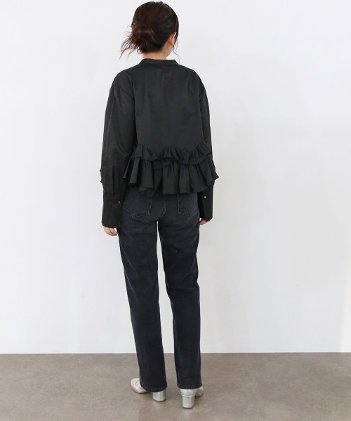 Marilyn Moon(マリリンムーン)の「spiral raffle blouse(シャツ/ブラウス・レディース・ブラック/ホワイト/キャメル・FREE)」の22枚目の写真