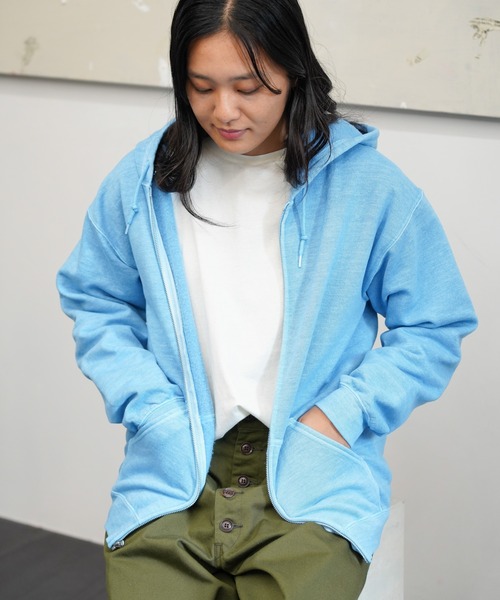 TOWNCRAFT / タウンクラフト 90S PIGMENT FULL ZIP HOODIE