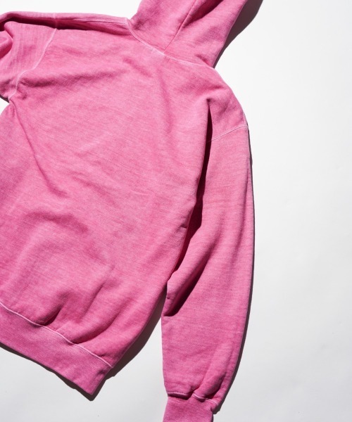 TOWNCRAFT（タウンクラフト）の「TOWNCRAFT / タウンクラフト 90S PIGMENT FULL ZIP HOODIE ヴィンテージ加工 ピグメントダイ ジップアップパーカー（パーカー・メンズ・ライトグリーン/ピンク/ネイビー/パープル/グレー/ターコイズブルー/ブラック/ブルーグレー/ライトブルー/オリーブ・MEDIUM/LARGE/X-LARGE/XX-LARGE）」の17枚目の写真