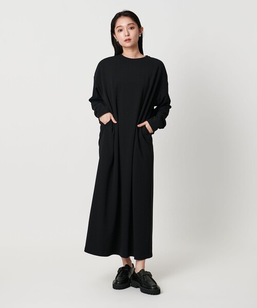 MARW UNITED ARROWS＞ジャージー ロングスリーブ ワンピース