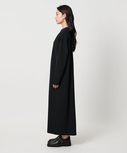 マルゥユナイテッドアローズ今季シンプル ブラック ロングワンピース 半袖 MARW UNITED ARROWS（マルゥ ユナイテッドアローズ）の「＜MARW