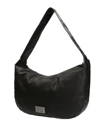 METAL PLATE LABEL SHOULDER BAG
