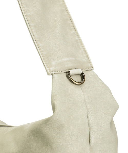 X-girl（エックスガール）の「METAL PLATE LABEL SHOULDER BAG（ショルダーバッグ・レディース・ブラック/オフホワイト・ONE SIZE）」の12枚目の写真