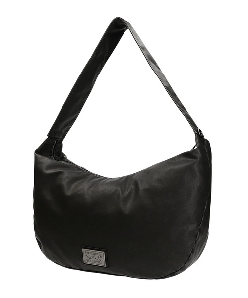 X-girl（エックスガール）の「METAL PLATE LABEL SHOULDER BAG（ショルダーバッグ・レディース・ブラック/オフホワイト・ONE SIZE）」の6枚目の写真