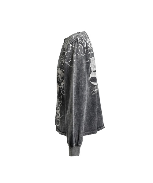 BREATH(ブレス)の「SKULL WASH LS TEE(Tシャツ/カットソー・メンズ・ブラック/ブラウン・MEDIUM/LARGE/X-LARGE/XX-LARGE)」の4枚目の写真