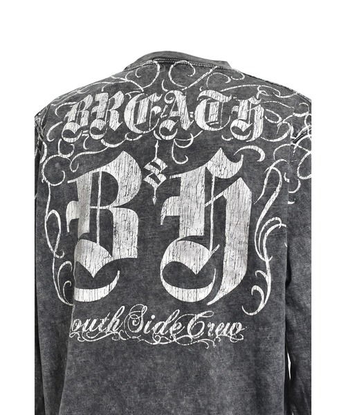 BREATH(ブレス)の「SKULL WASH LS TEE(Tシャツ/カットソー・メンズ・ブラック/ブラウン・MEDIUM/LARGE/X-LARGE/XX-LARGE)」の6枚目の写真