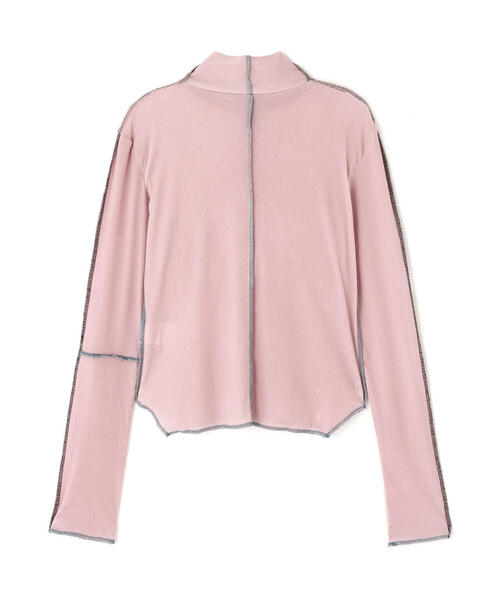 AULA AILA(アウラアイラ)の「AULA AILA(アウラ アイラ)別注ハイネックベロアTOPS(Tシャツ/カットソー・レディース・グレー/ブラック/ピンク・0)」の6枚目の写真