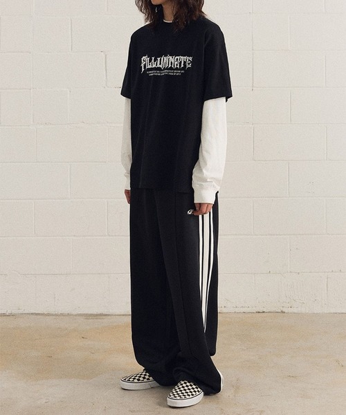 ALAND(エーランド)の「Filluminate/Taping トレーナーパンツ(その他パンツ・メンズ・ブラック・MEDIUM/SMALL)」の4枚目の写真