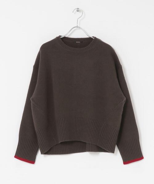 URBAN RESEARCH ROSSO WOMEN（アーバンリサーチ　ロッソ）の「『WEB/一部店舗限定』エクストラファインシームデザインニット（ニット/セーター・レディース・ホワイト系その他/ブラウン/ロイヤルブルー/グレー/イエロー系その他/ピンク系その他・FREE）」の19枚目の写真