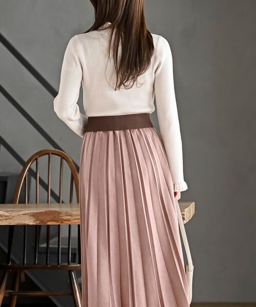 rps（アールピーエス）の「シアーネックリブニットプルオーバー（ニット/セーター・レディース・アイボリー/ブラック/杢グレー・M/L）」の12枚目の写真